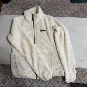 Columbia Off-White Women’s Fleece Jacket Sz Small